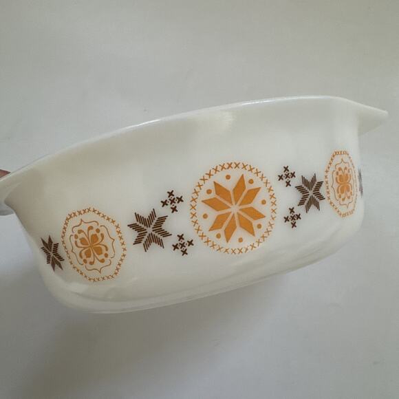 Vintage PYREX Town & Country Casserole Dish 1 1/2QT NO Lid MCM USA Made Bowl - Picture 9 of 12